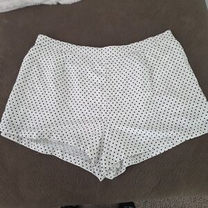 Kate Spade For Target 2XL White Polka Dot Shorts